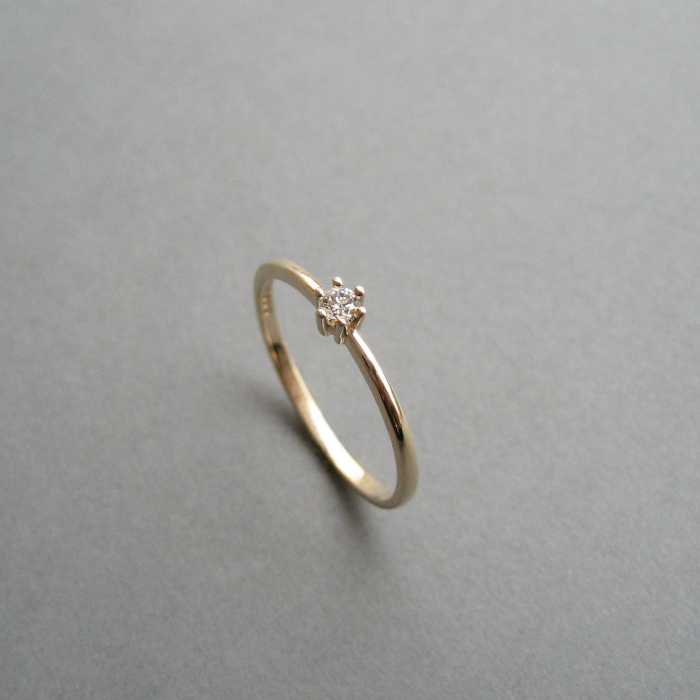 Verlobungsring Gold Brillant